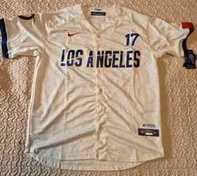 Kids Nike LA Dodgers #17 Ohtani City Connect Jersey