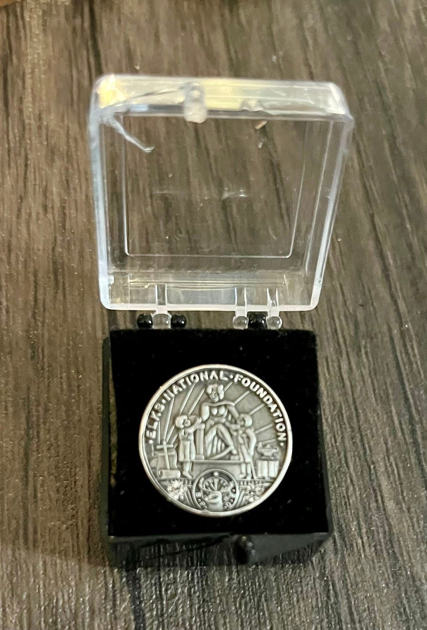 Award Pin, Sterling Silver With Diamonds