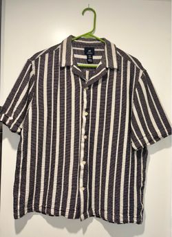 Black and White Striped H&M Shirt