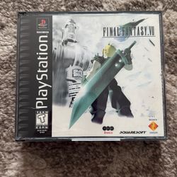 Final Fantasy 7 VII For Playstation 1 Ps1 Misprint