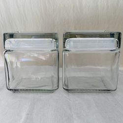 *NEW* 2 Glass Storage Containers