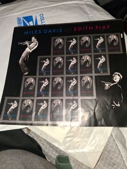 Miles Davis and Edith piaf stamps