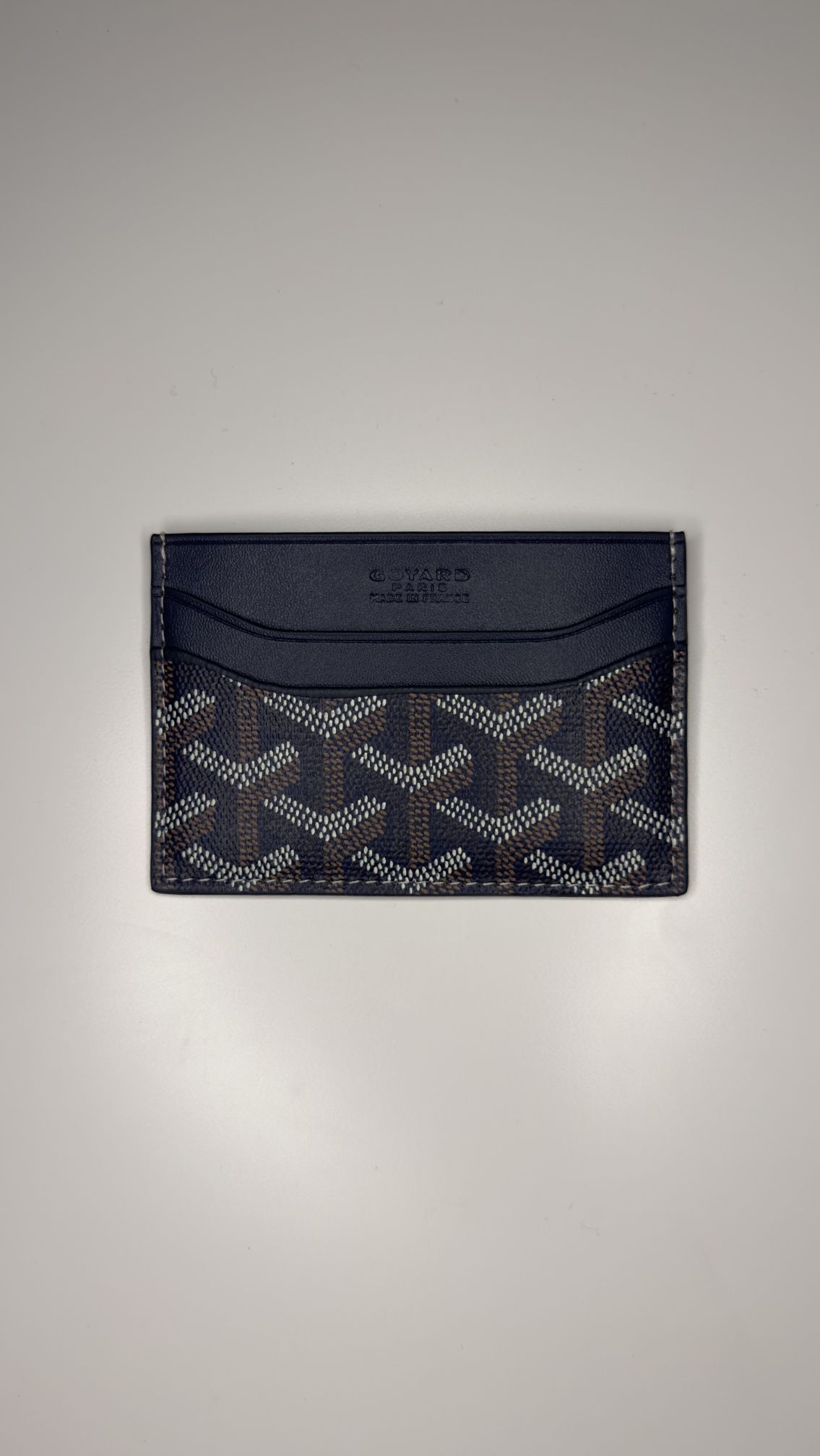 Goyard Card Holder Navy blue