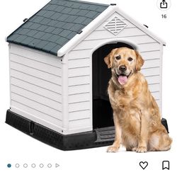 Out Door Dog House , And A 36in , 47in Dog Crate  And Dog house(combo)