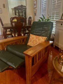 Comfort leather green  Armchair