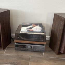 Vintage Stereo System with turntable
