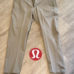 Light grey lululemon commission pants Size 34 X 28 