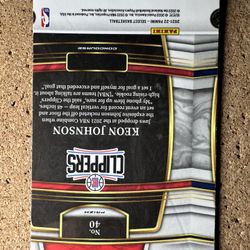 Collin Sexton 71 2021-22 Panini Select Blue Shimmer Prizm ERROR Card