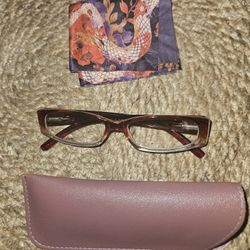 Reading Glasses - 2.00 with Case & Cleaning Cloth 