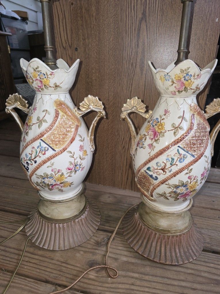 Antique Vintage European Porcelain Lamps