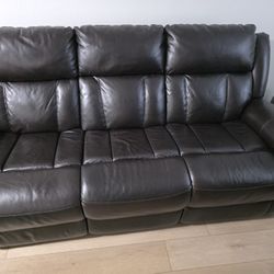 $300- 3 Seat Leather Sofa - Make Your Offer!!