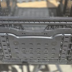Collapsible Plastic Storage Crate – Heavy Duty, Space Saving! $20 EACH OR 2 FOR $30