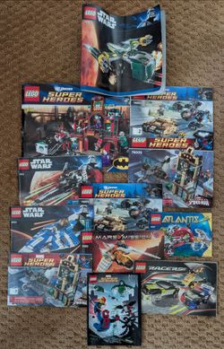 Large LEGO collection w/ Manuals..