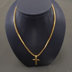 Cross Pendant Chain 22k 13.5g