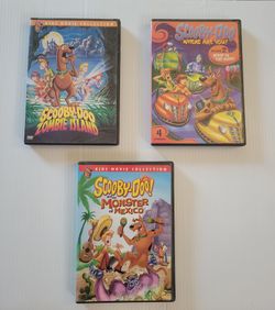 Scooby-Doo DVD Bundle (3)
Zombie Island, Monster of Mexico & Bump in the Night 
Great Condition!