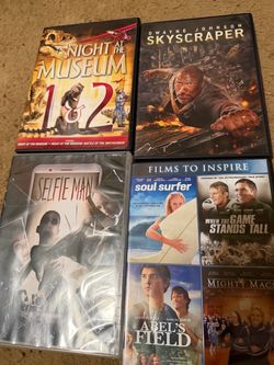 Xbox games and DVD movies