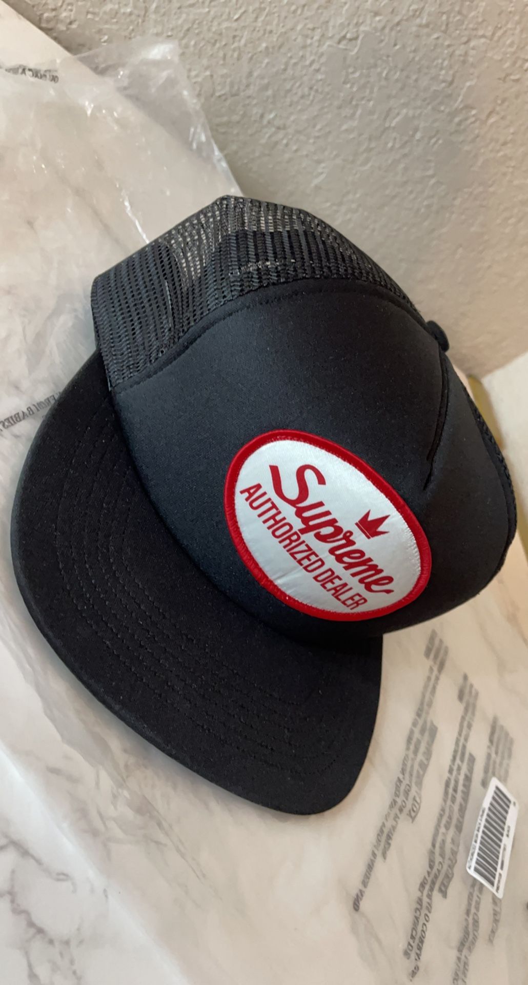 SUPREME AUTHORIZED DEALER HAT $60