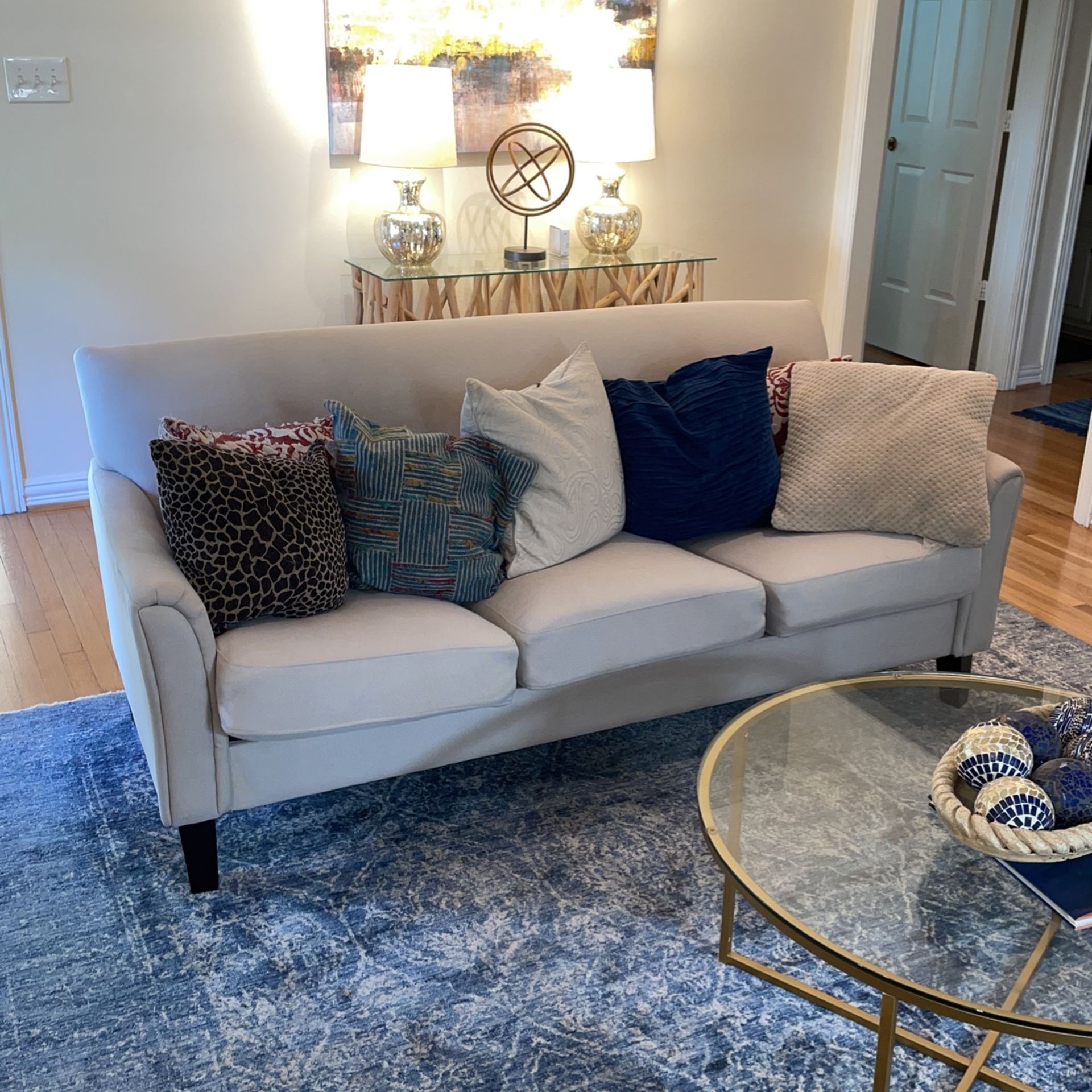 Off White Couch for staging Highland Park Home for Sale in Dallas, TX OfferUp