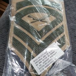 Army Gunnery  Sargent  Embroidery. New