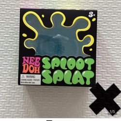 NeeDoh Sploot Splat Squishy Fidget Toy Blue NWT