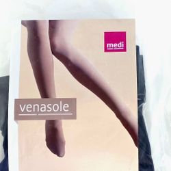Venasole Compression Stocking Medium Black closed toe 20-30,New, Medical Benefit