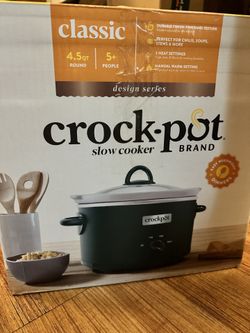 Crockpot slow cooker 4.5 qt