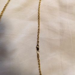 14k Hollow Rope Chain 