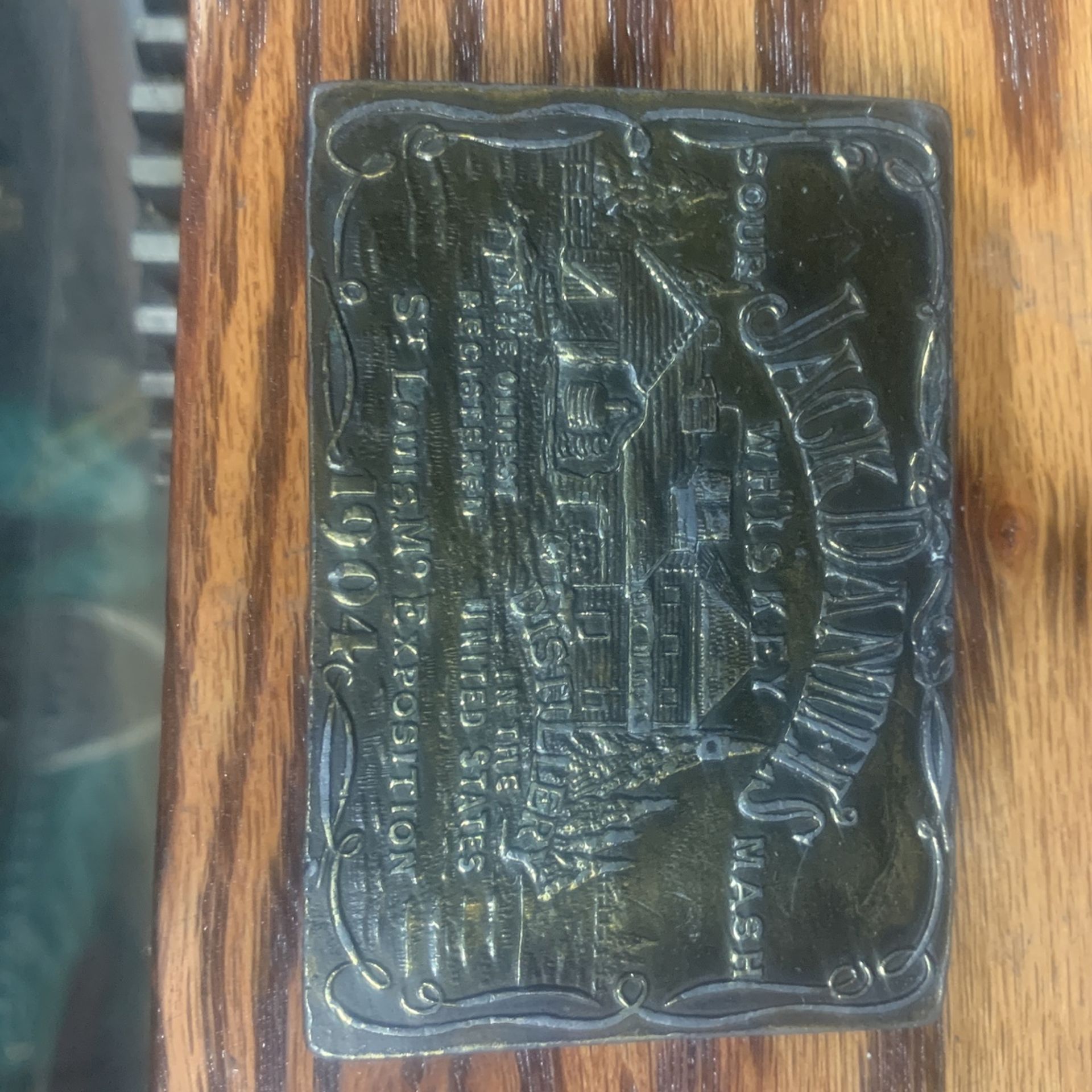 Jack Daniels Tiffany Studio Belt Buckle