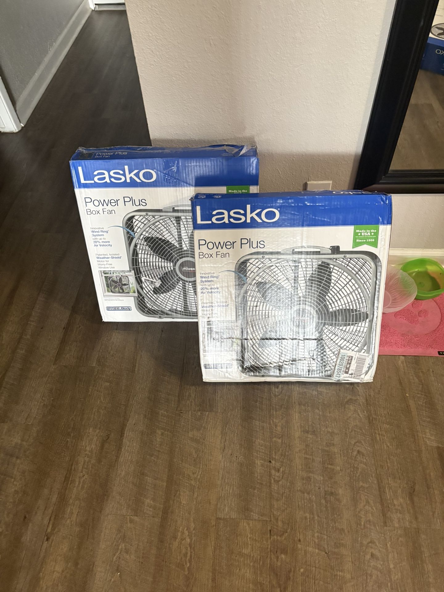 Lasko power plus box fan