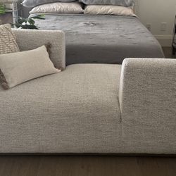 Deandra Tete a Tete Chaise, Merino Cotton by Four Hands