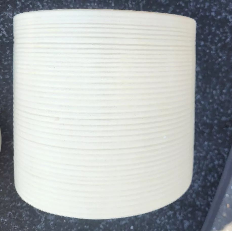 Mid-century Studio McGee Stoneware Vase/Flower Threshold Studio McGee Stoneware Vase/Flower Pots Set Of 3 Crème Colored 7.5" Tall8.5" Wide Set Of 3