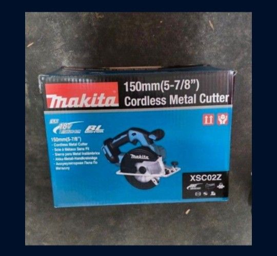 Makita XSC02Z 18V LXTR Lithium-lon Brushless Cordless 5-7/8" Metal Cutting Saw, Tool Only
