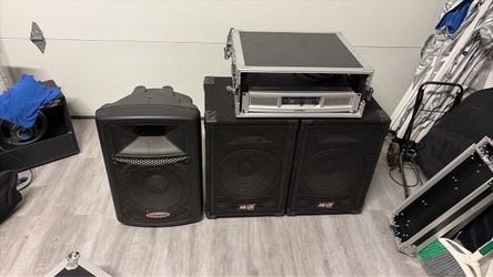 Dj speakers and amp
