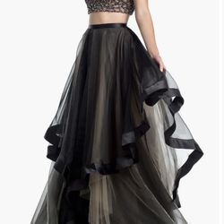 Terani Couture Glamour 2-Pc Beaded Evening Gown – Size 2 