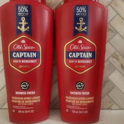 Old Spice Captain 24 FL OZ $4 each 