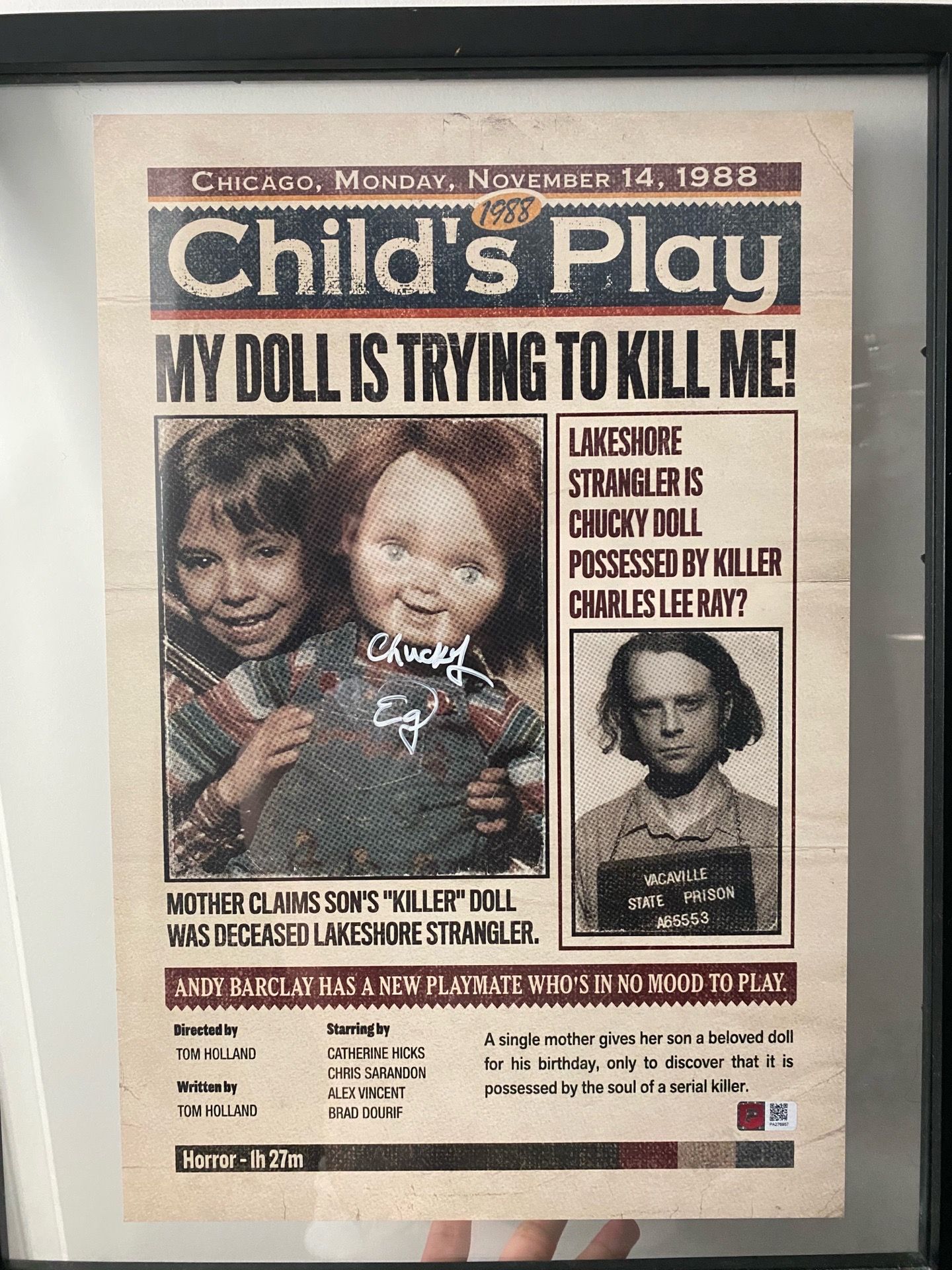 Chucky signed