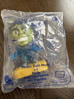 Marvel Avengers END GAME 2019 McDonald’s Happy Meal Toy TEAM SUIT HULK #3 SEALED