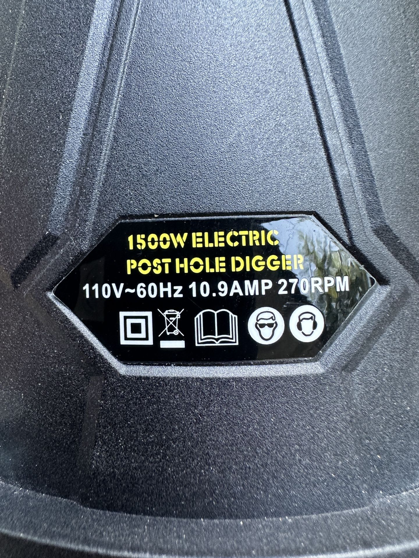 XtremepowerUS 85060 Post Hole Digger w/6" Bit Electric 1500W Auger