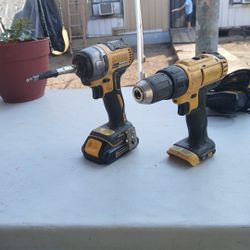 Dewalt Impact And Drill Good Working
