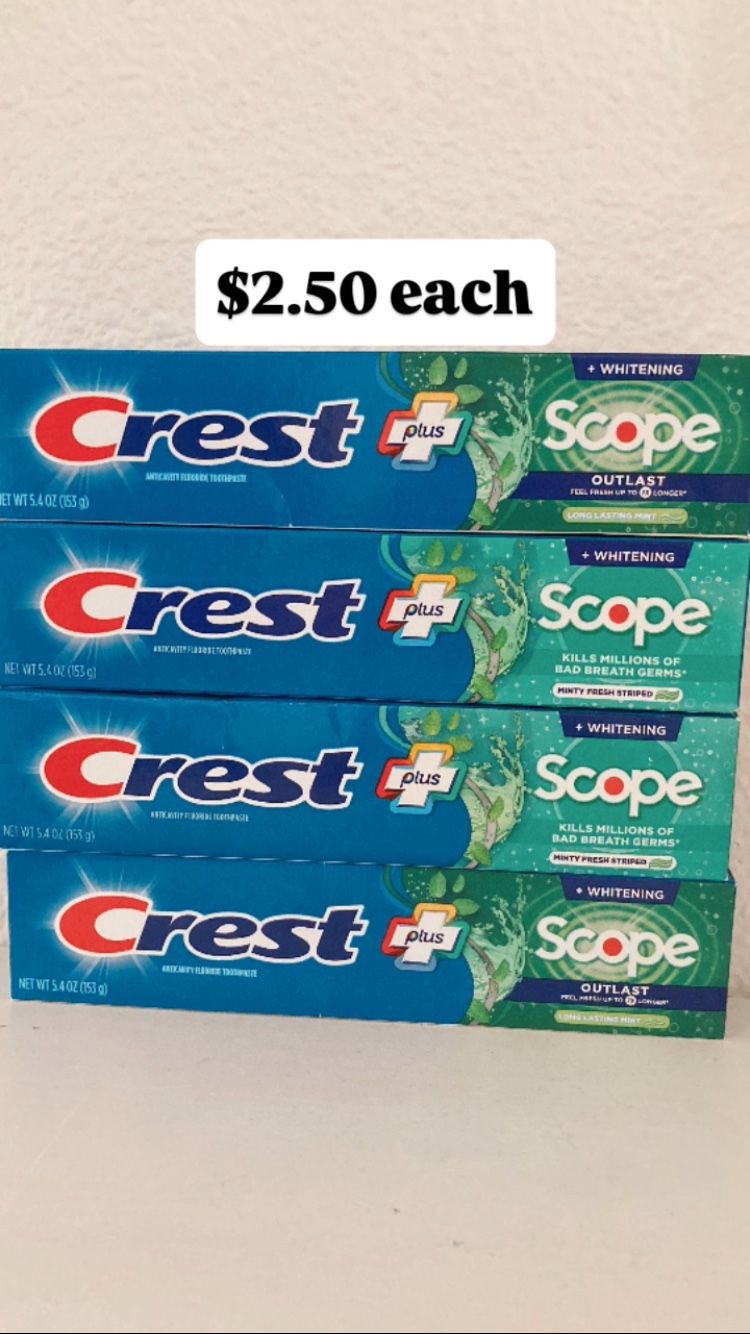 Crest Toothpaste 5.4 Oz