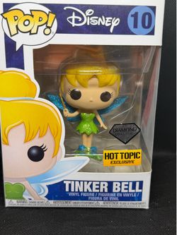 Tinker Bell diamond collection, hot topic, exclusive Funko pop