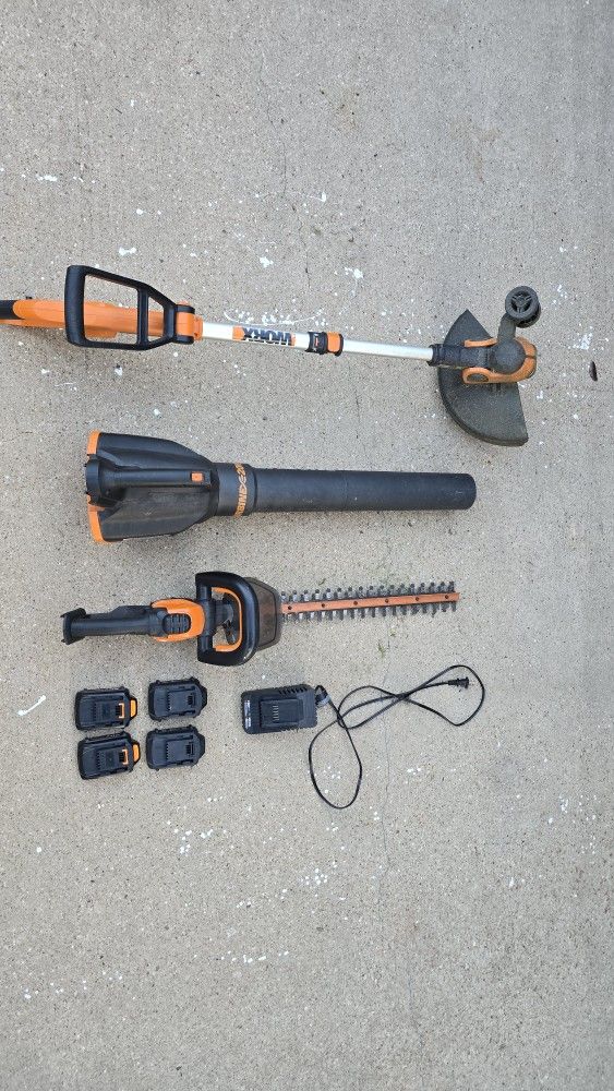 WORX Trimmers And Leaf Blower
