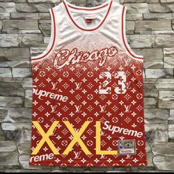  XXL Supreme Michael Jordan Jersey AND XXL White Supreme Jersey (2 Pieces)