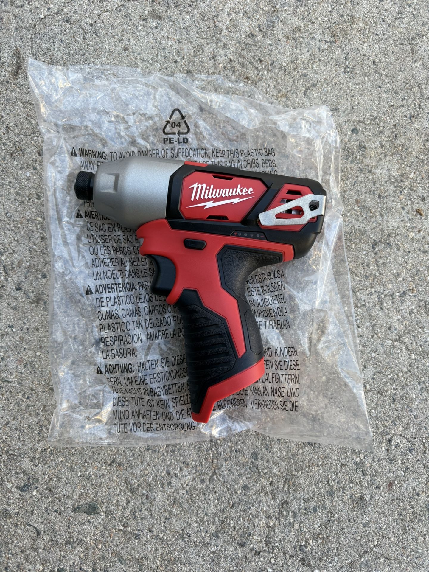 Milwaukee M-12 1/4 Hex Impact Driver Tool Only
