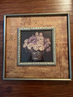 Vintage flower wall picture