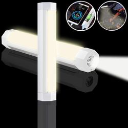 LED Camping Light, Sanswin Electric Camping Lantern LED Tube Magnetic Light 4 Lighting Modes, USB Rechargeable 6000mAh Portable Battery Powered Lights