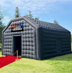 Large black inflatable nightclub