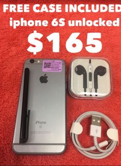 $165 for iPhone 6s clean with warranty and accessories