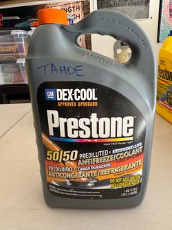 Prestone and Peak coolant