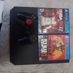 Ps4 Pro With Controller & Games